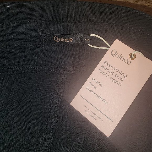 Quince Vintage Wash Tencel Utility Jogger NWT Black Large - Picture 5 of 8